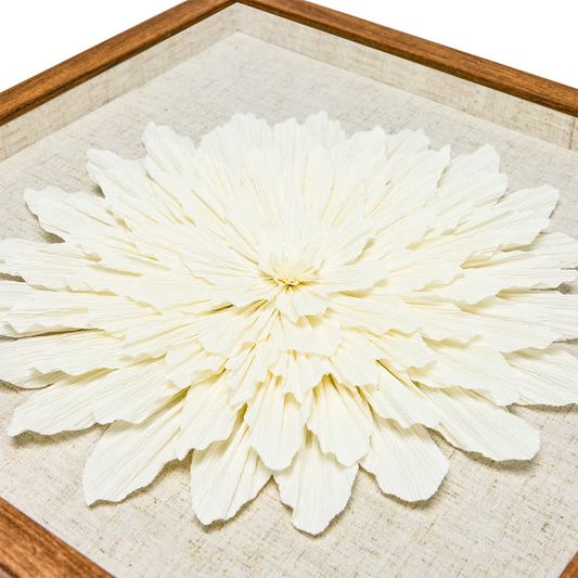 Galeriequalität Venezianisches Krepp mit Handgeschliffener Holzfassung - Jemento