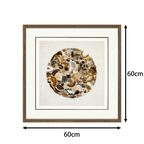Earth's Canvas – Handwoven Linen Framed with Natural Agate Specimens - Jemento