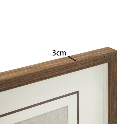 Earth's Canvas – Handwoven Linen Framed with Natural Agate Specimens - Jemento