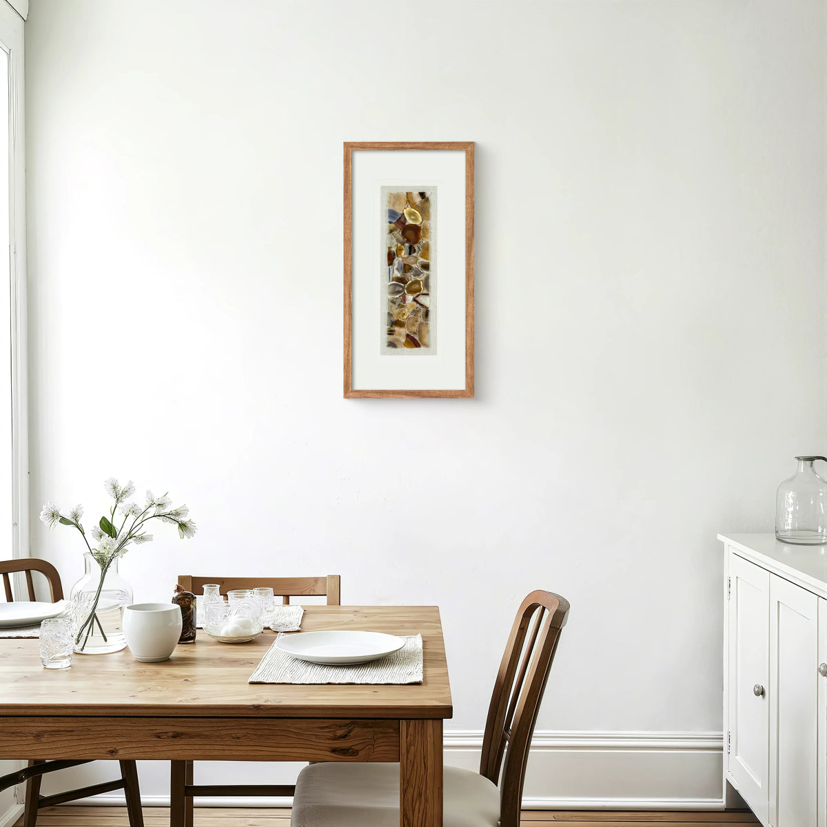 Hand - Refined Agate Composition in Gallery - Quality Wall Art - Jemento