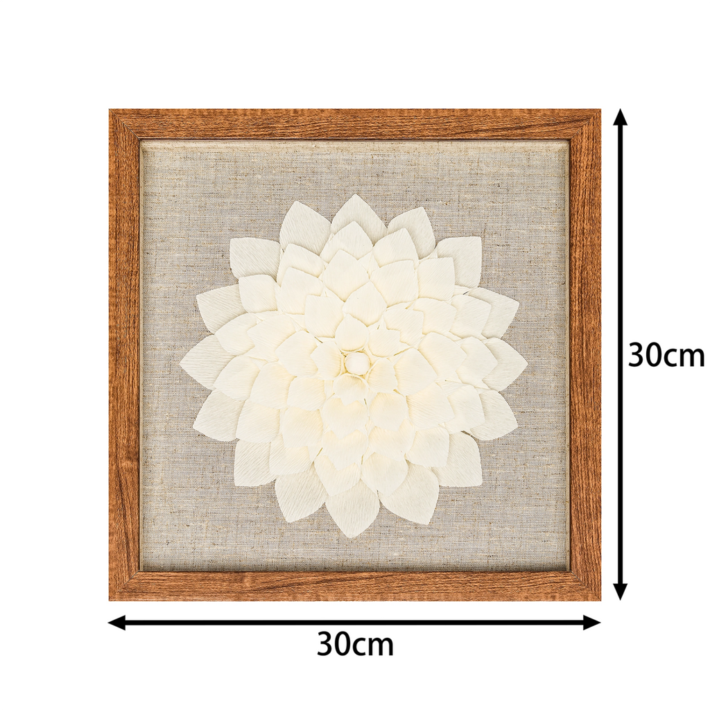 Abmessungen der Wandkunst: 30 cm x 30 cm quadratisches Format