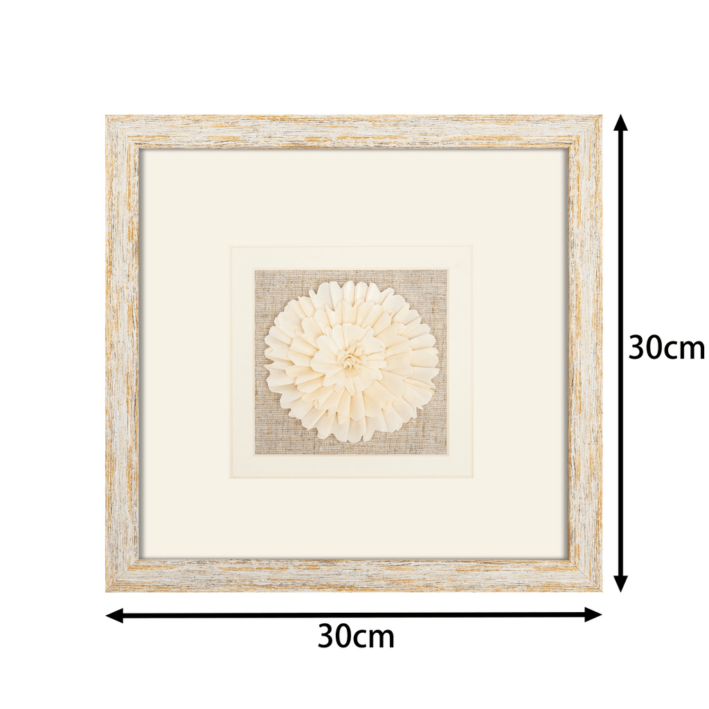 Produktabmessungen: 30x30 cm quadratisches Wandbild Sola-Blume