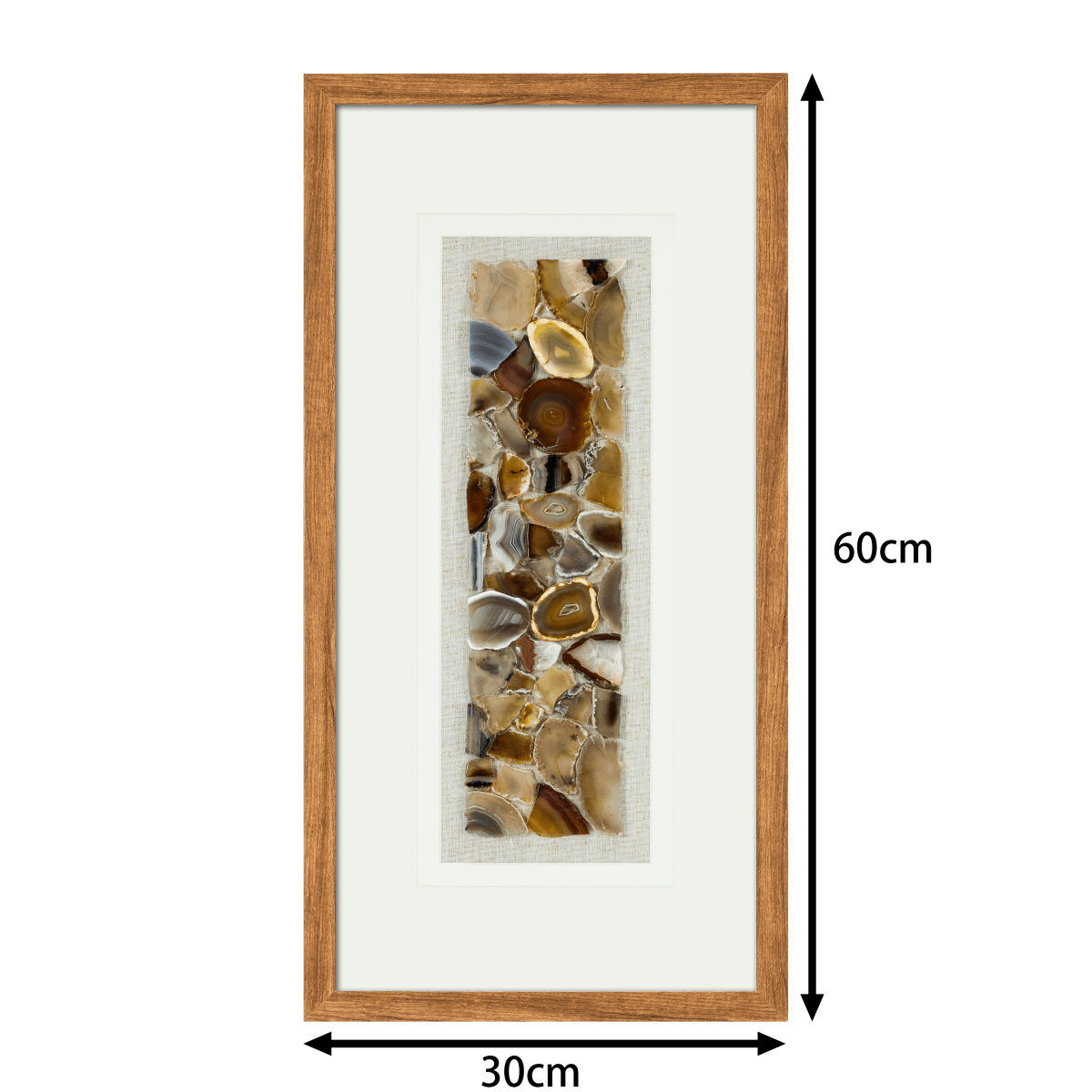 Handveredelte Achat - Komposition in Galeriequalität Wandbild - Jemento